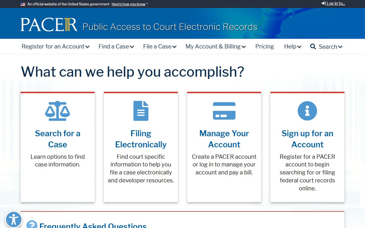 Contra Costa County federal court records PACER access